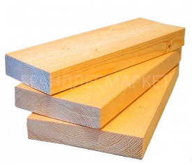 Доска сухая строганная 45х95х6000