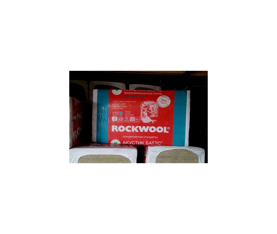 Утеплитель Роквул АКУСТИК БАТТС 1000х600х50 мм